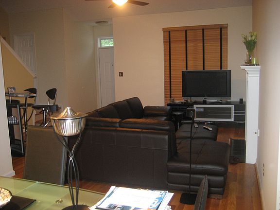 living room from dining room