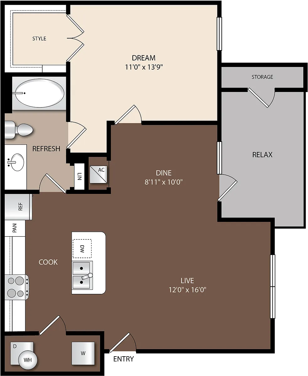 Floor plan A1B