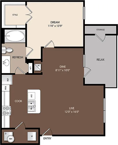 Floor plan A1B
