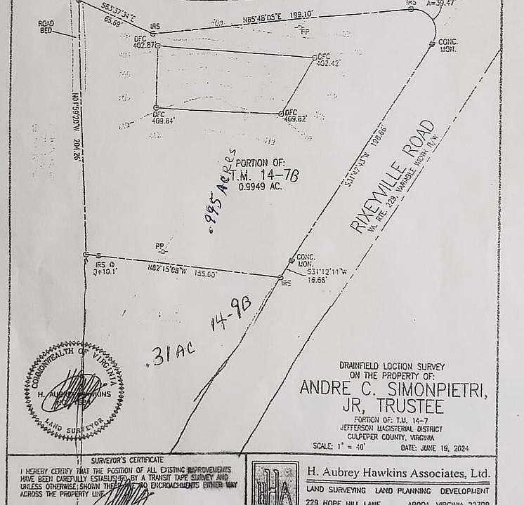 1st image of Rixeyville Road & Sheads Mountain Road Land