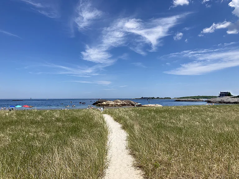 Beautiful Sandy Cove, a large private beach.