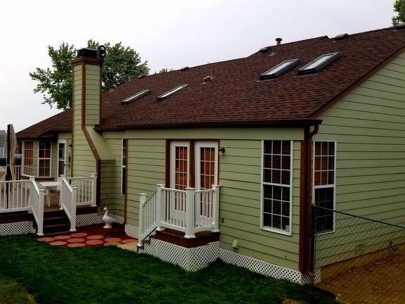 French doors to back yard 