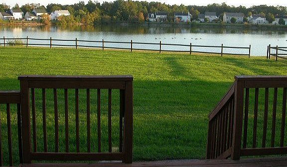 Lake view from rear deck