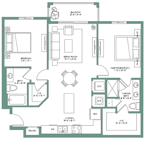 Floor plan Jupiter Hills