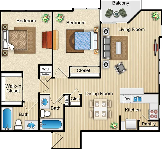 Plan L Floorplan Diagram
