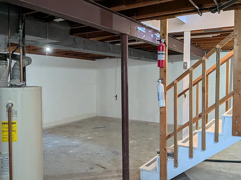 Basement (view from washer and dryer)