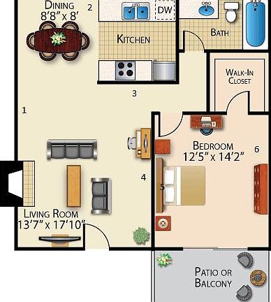 2nd image of 679 S Nardo Ave APT A7