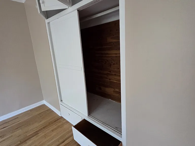 Cedar lined closet in master bedroom