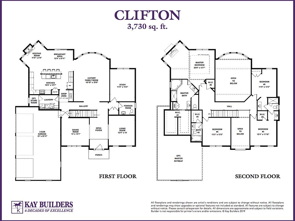 Clifton 3 Car Garage Floorplan