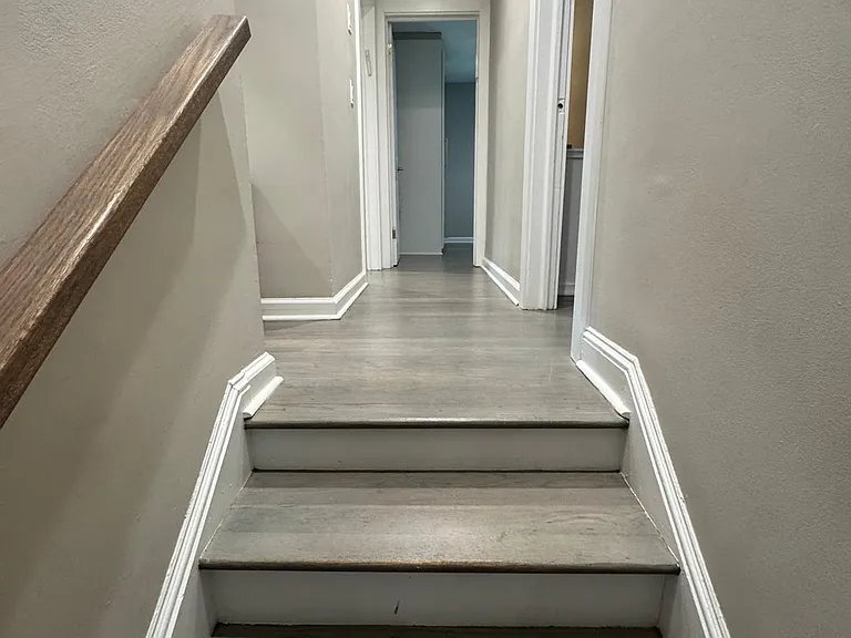 About 5 steps to three bedrooms and a bathroom