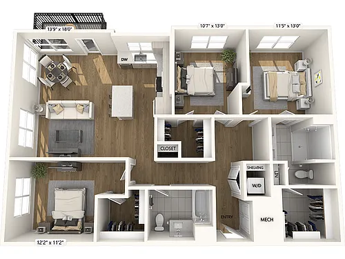Floor plan C1-Upgrade Collection