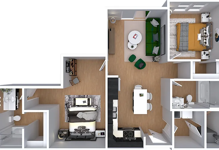 The Stuart | 2bd, 2ba - 996 sqft. The Stuart | 2bd, 2ba - 996 sqft.