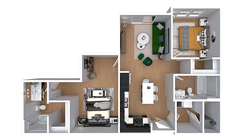 Floor plan The Stuart (Income Restricted)