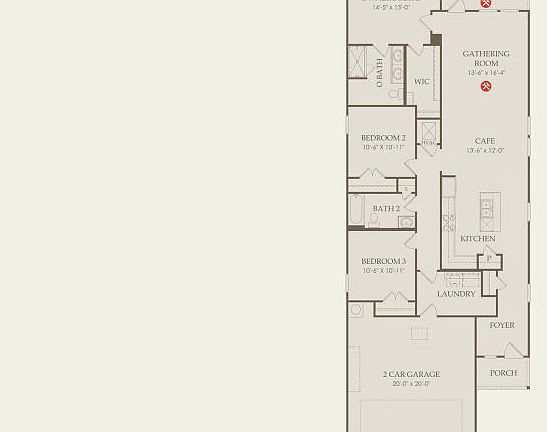 Beeville Floor Plan, Quick Move-In Home, Floor 1