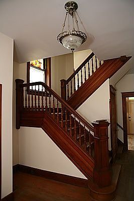 Stairs to upper floors