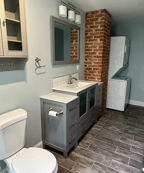 bath with laundry