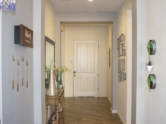 Front door from inside hallway entrance