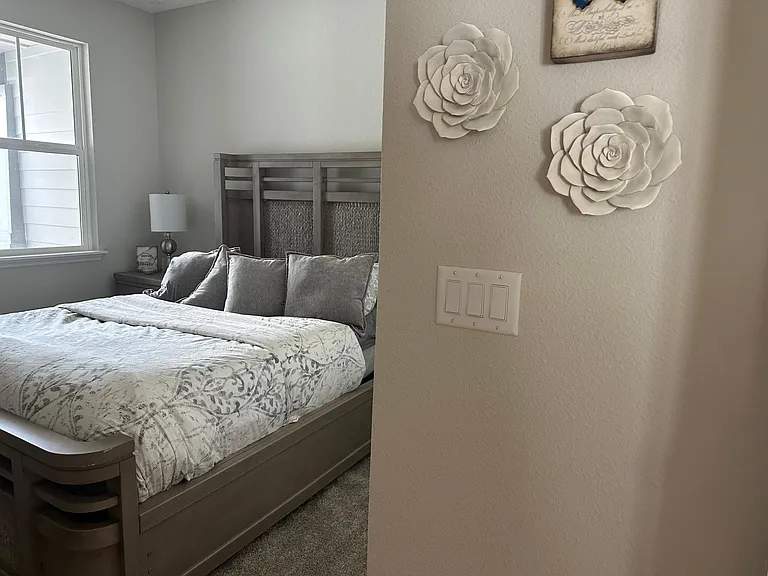 Bedroom two. Spacious. Nice window- huge closet