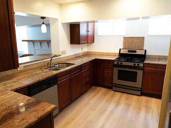 Kitchen with new flooring