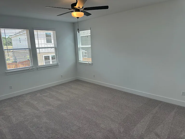 Spacious primary bedroom