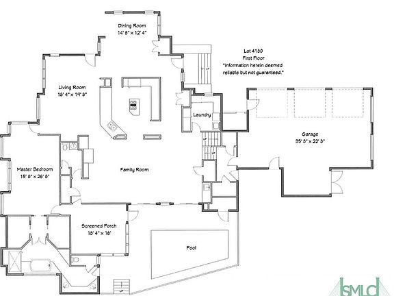 Lower level floor plan