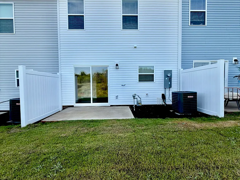 Large private back yard