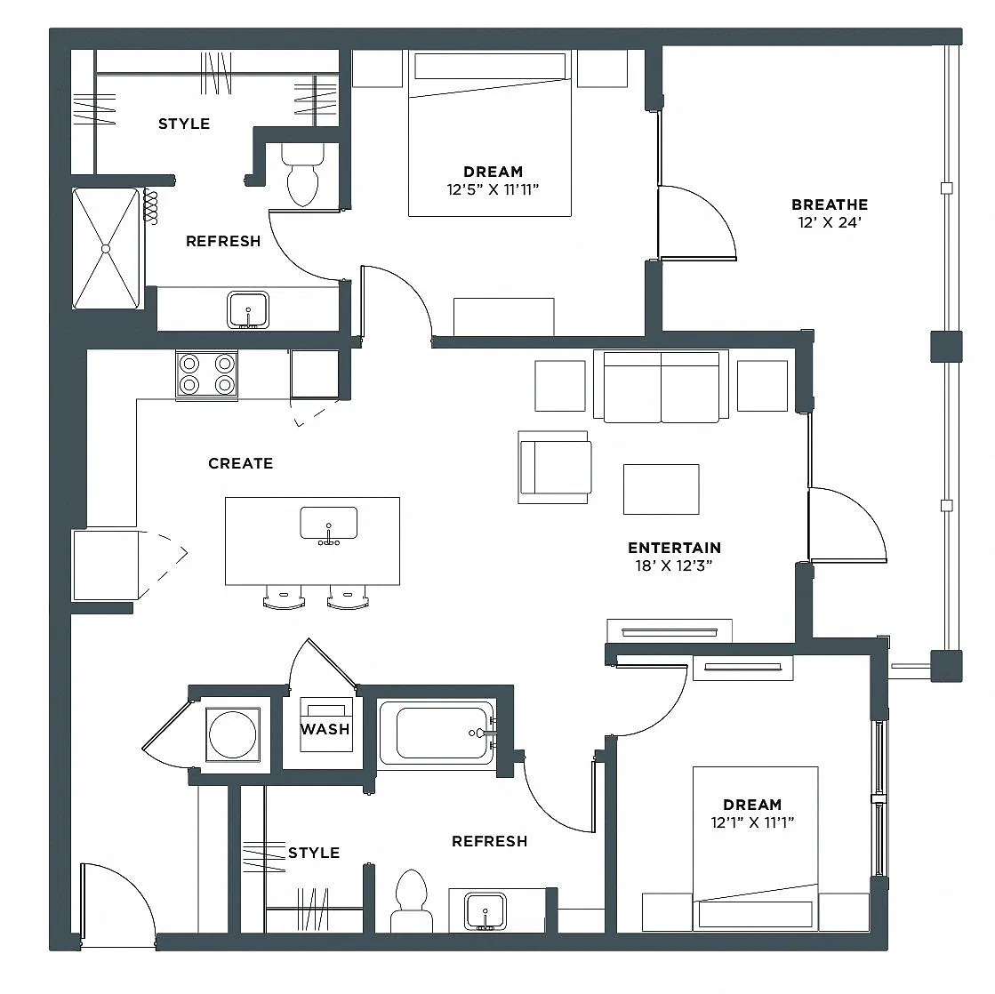 Floor plan B2