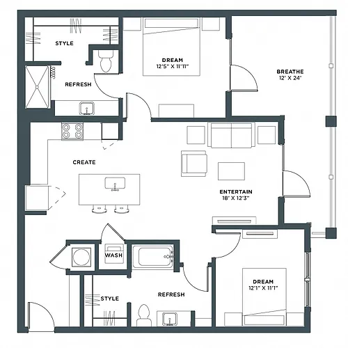 Floor plan B2