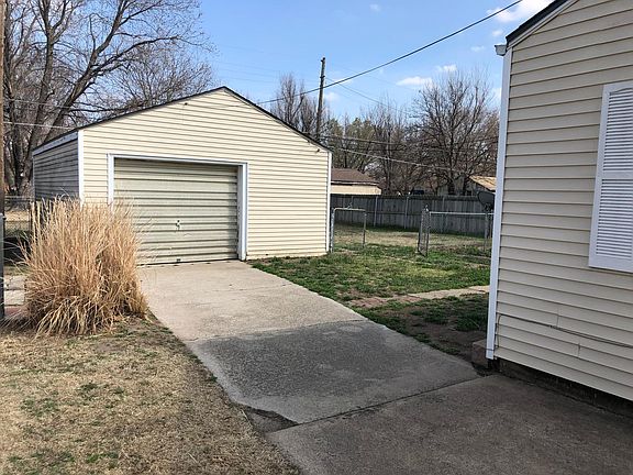 Garage with big back yard