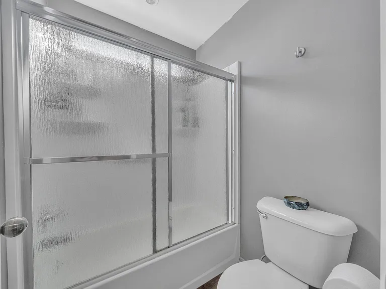 Private shower and toilet for master bathroom