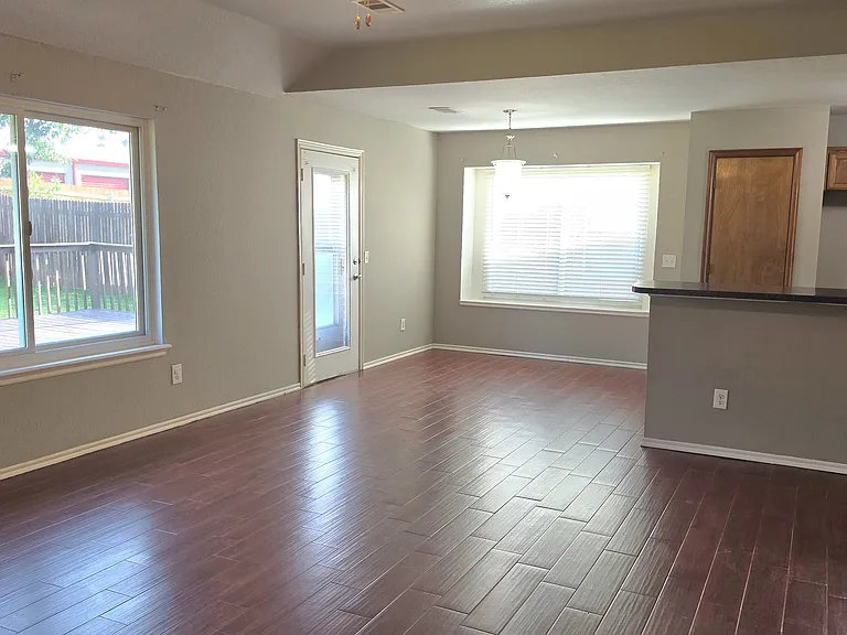 Open floor plan/ Living & Dining room