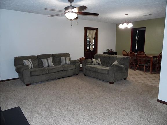 living room has open floor plan