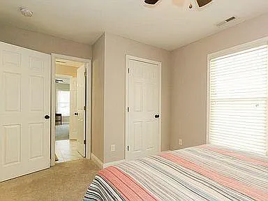 Upstairs bedroom with jack and jill bathroom