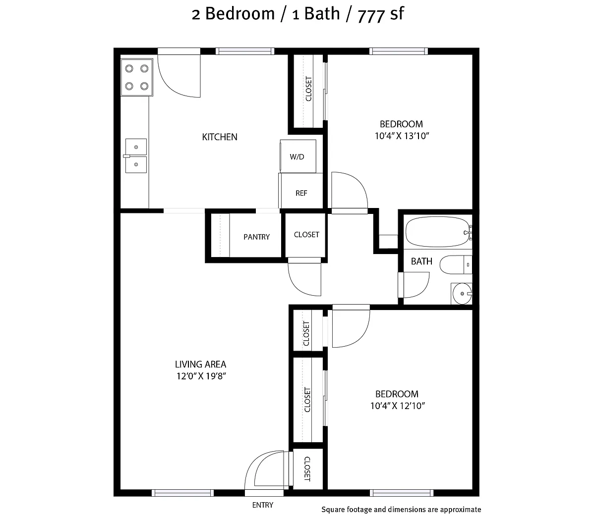 Floor plan 2-bedroom