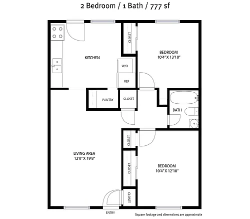 Floor plan 2-bedroom