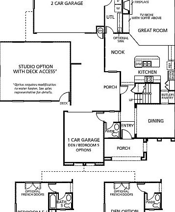 1st floor w/ 3rd garage