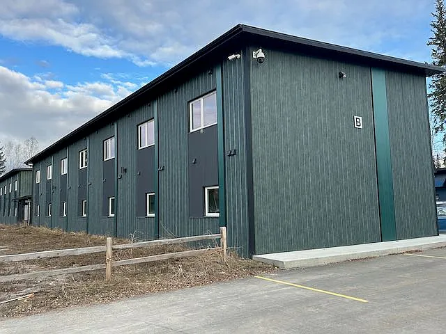 Rear of building