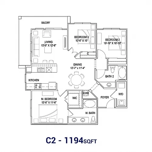 Floor plan C2