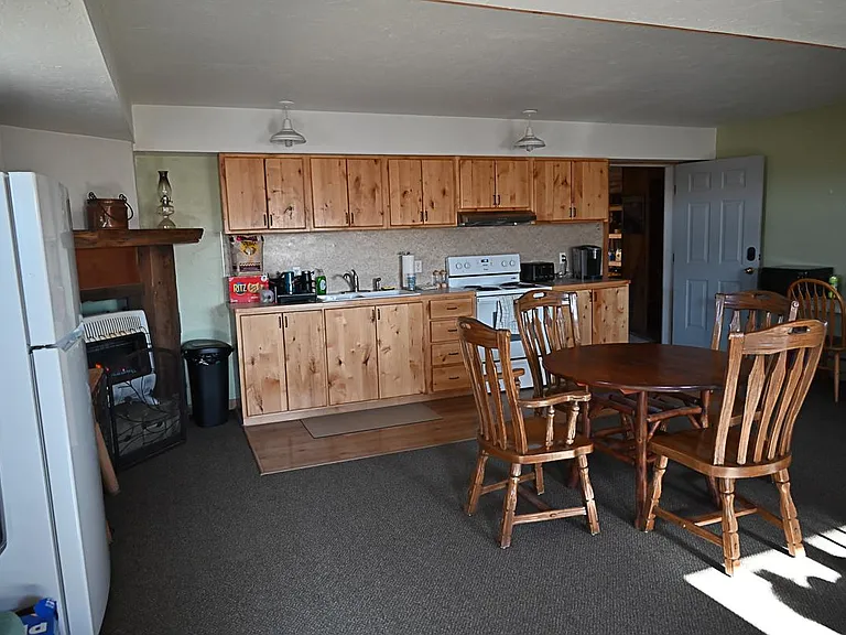 Dining and kitchen area