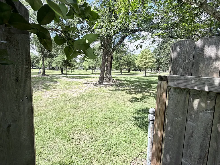Back Yard Gate Leading to Nob Hill Park