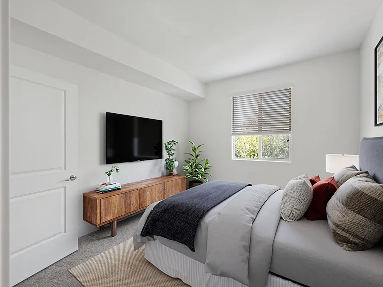Relax and recharge in your serene bedroom, designed for comfort and tranquility.