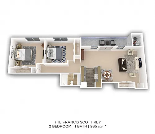 Floor plan Two Bedroom