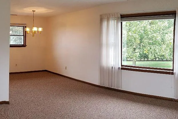 The open floorplan makes the space feel large yet inviting.