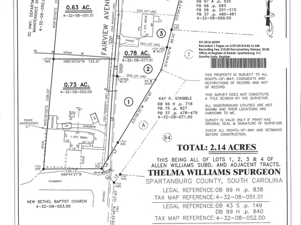 0 Fairview Ave, Woodruff, SC 29388