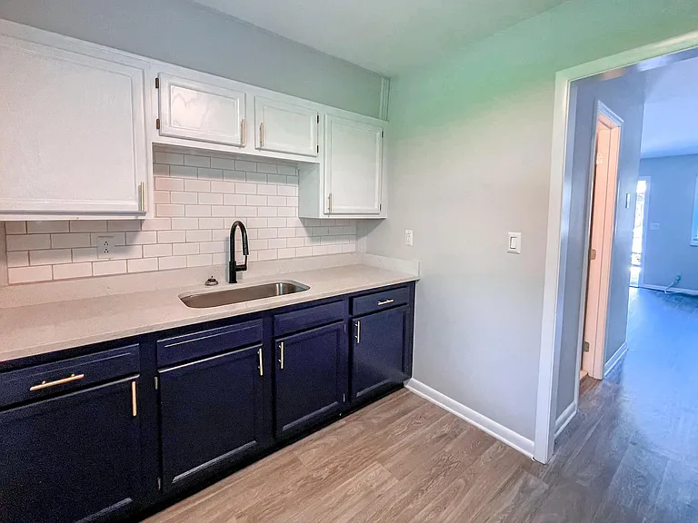 WOOD CABINETS AND FLOORING