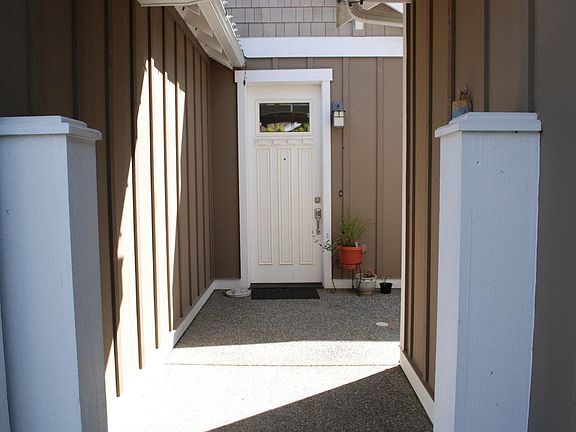 There is a gate to enclose yard.