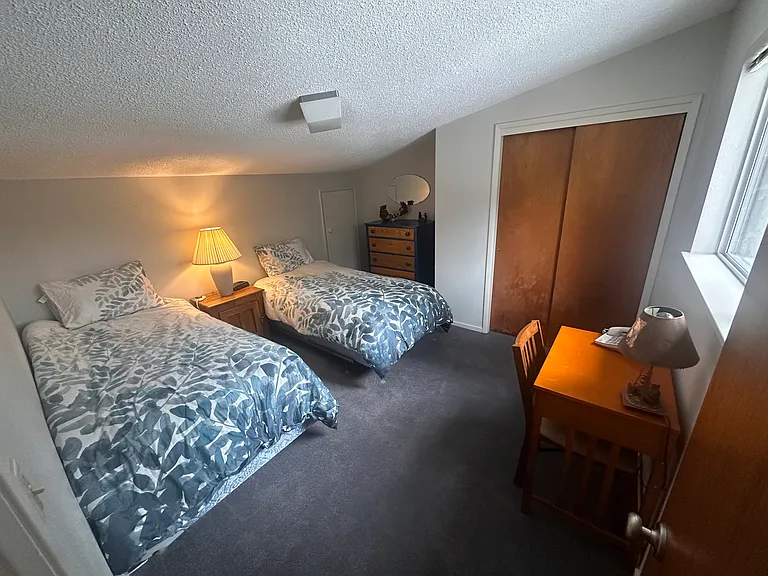 Two (2) twin beds