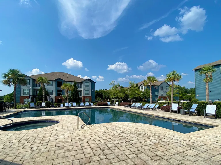 Soak Up the Sun by the Resort-Style Pool and Sundeck at Eagle Flatts Apartments in Hattiesburg