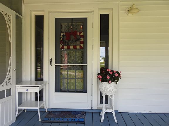 Inviting front porch entry.