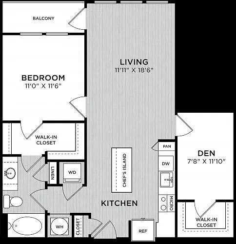 Floor plan One Bedroom